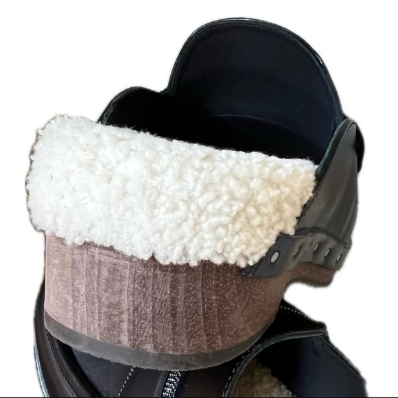 Brunello Cucinelli Embellished Leather Shearling Clogs  37 - Picture 8 of 16